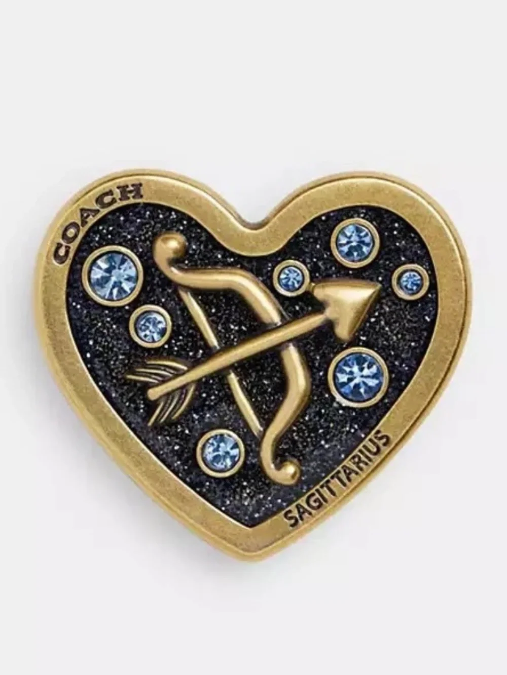NWOT - Coach CBV68 Sagittarius zodiac bag pin charm